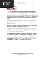 RAF Application Process Guide | PDF | Request For Information