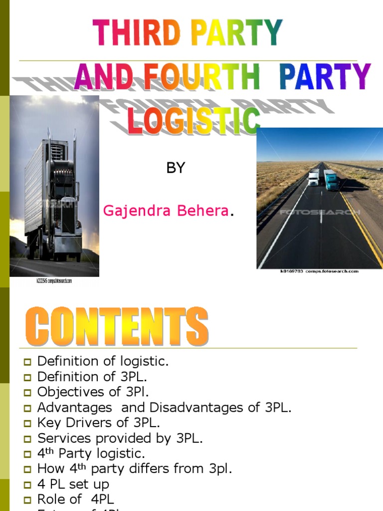Presentation 1 of 3pl and 4pl | PDF | Logistics | Supply Chain