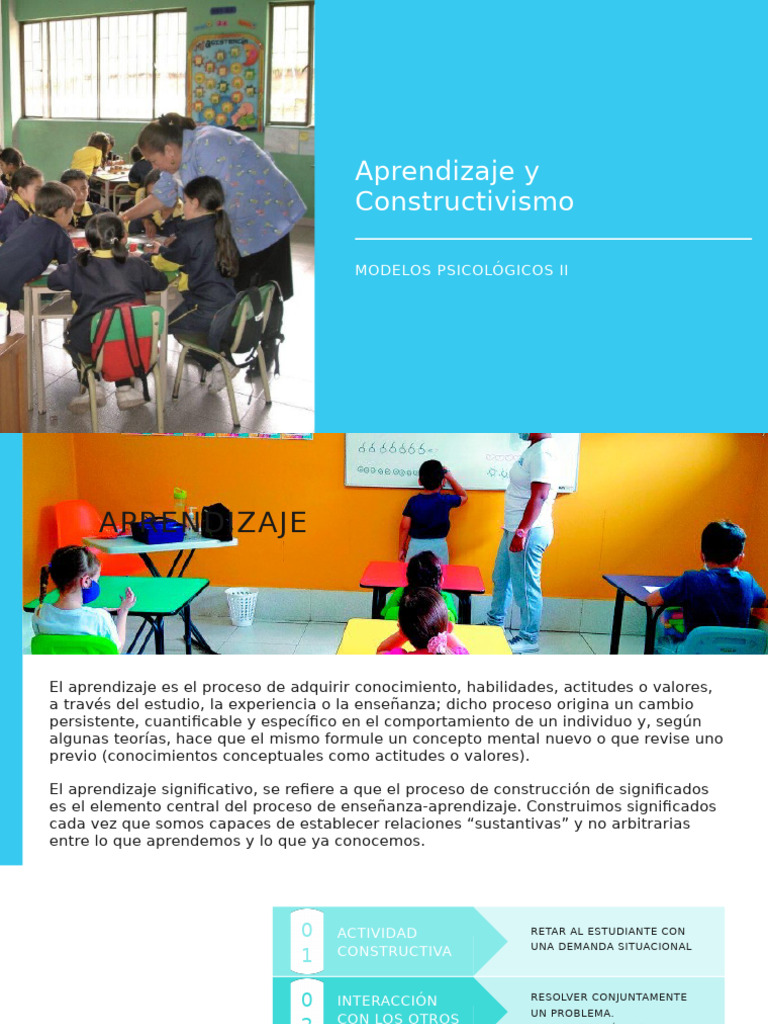 Aprendizaje y Constructivismo | PDF | Aprendizaje | Socialización
