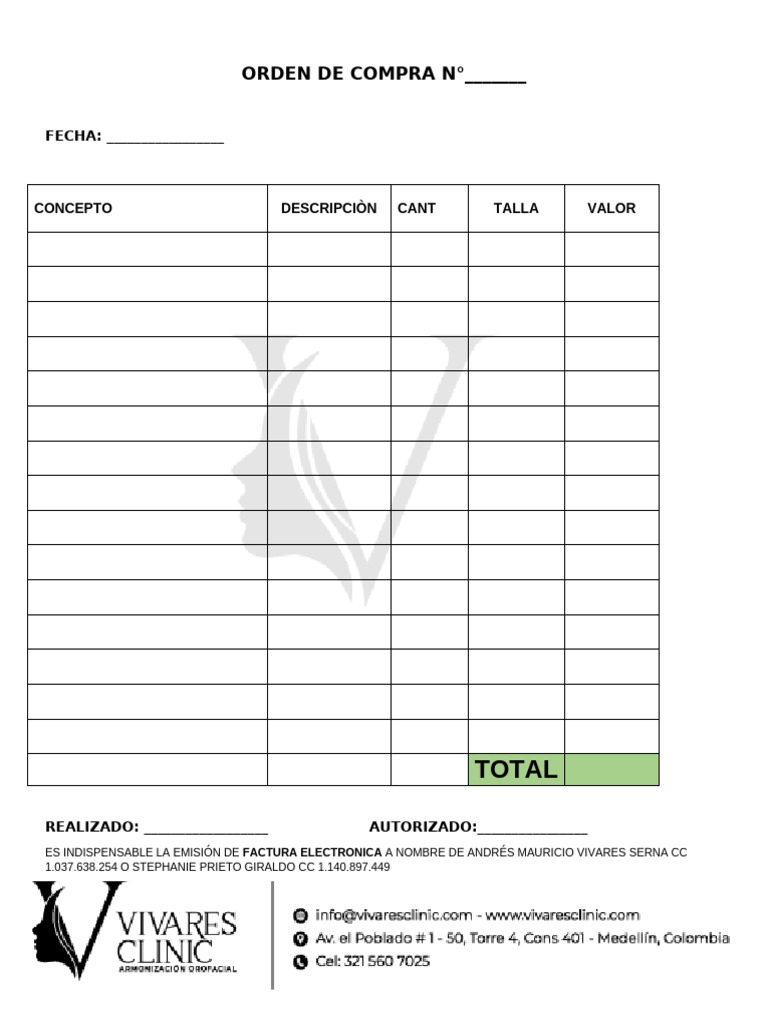 Orden de Compra | PDF