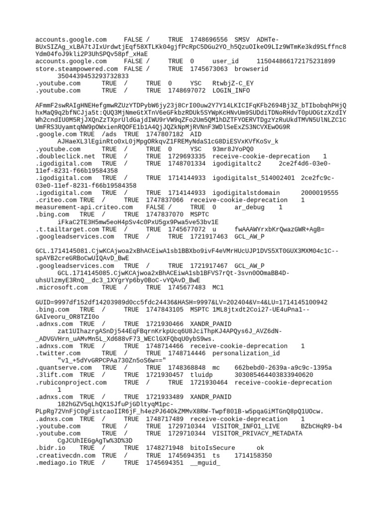 Cookie Data and User Tracking Analysis | PDF | Companies Of The United ...