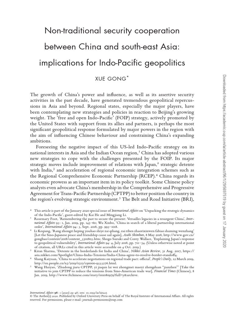 10 1093iaiiz225 | PDF | China | World Politics