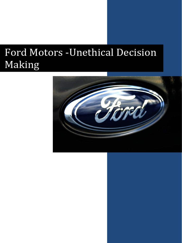 Ford Motors 14pt-Report | PDF | National Highway Traffic Safety ...