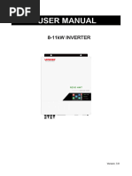 Deye 6kW Off-Grid Inverter Manual | PDF | Solar Panel | Power Inverter