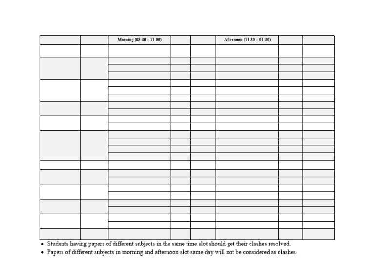 May 2025 Exam Schedule Overview | PDF | Liberal Arts Education | Science