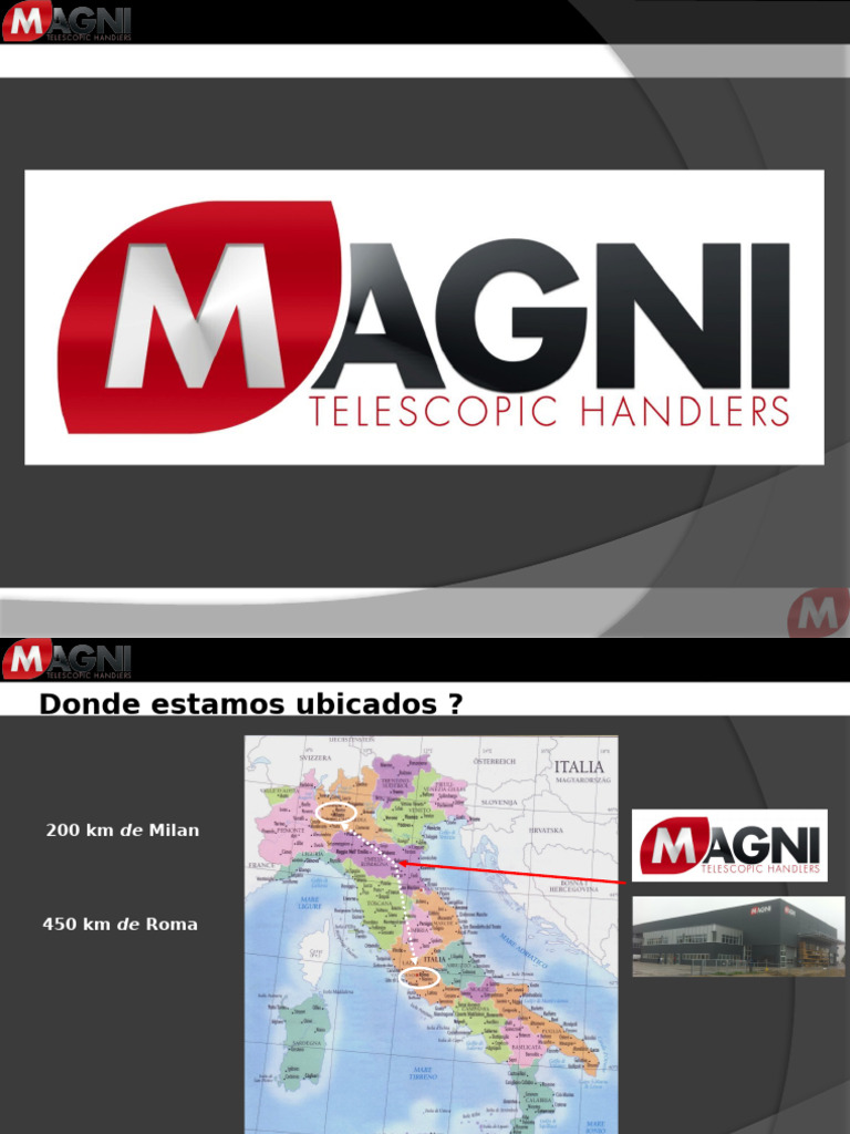 2 Présentation Corp Magni Dealer ESP | PDF | Máquina elevadora | Camión
