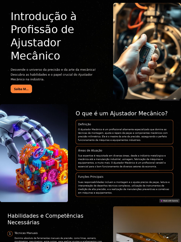 Profissão: Ajustador Mecânico | PDF