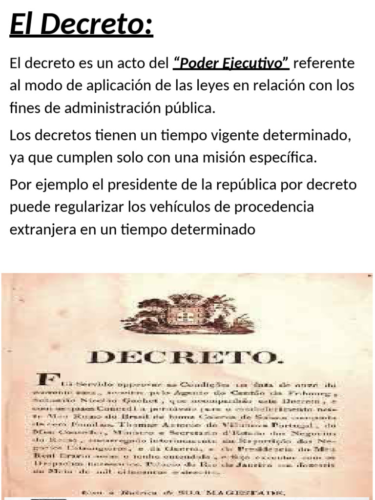 Ejemplos y definición de decretos | PDF