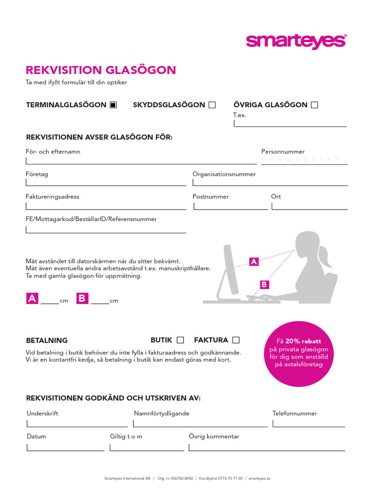 Rekvisition Glasögon - Smarteyes | PDF