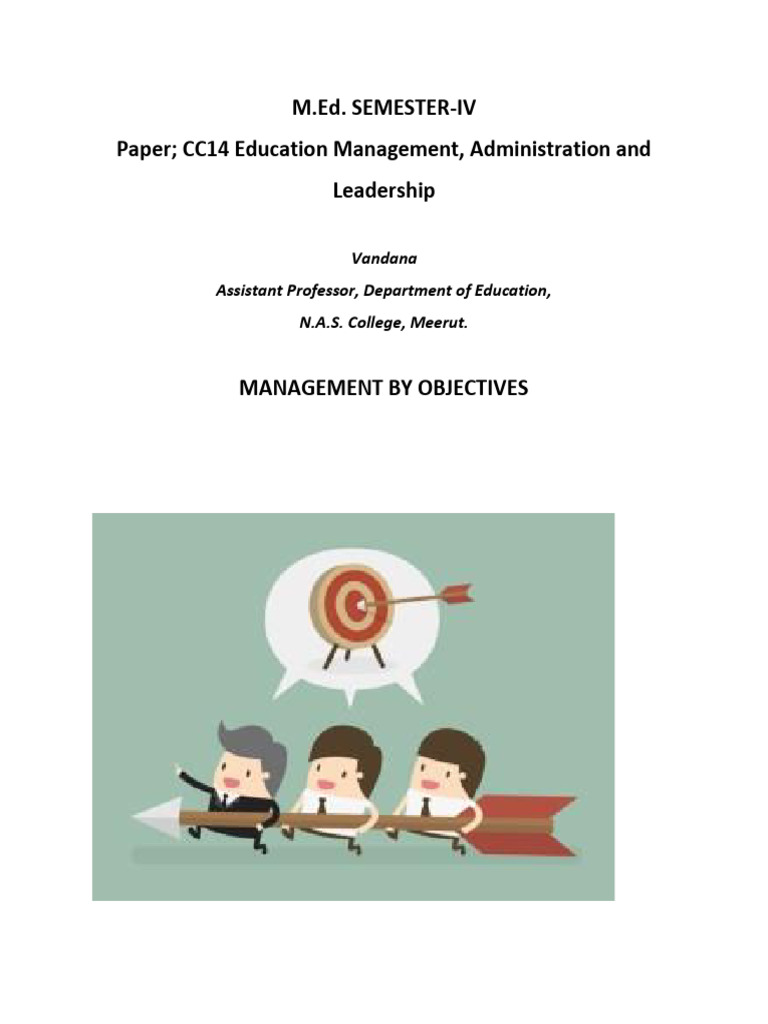 Understanding Management by Objectives | PDF | Performance Appraisal | Goal