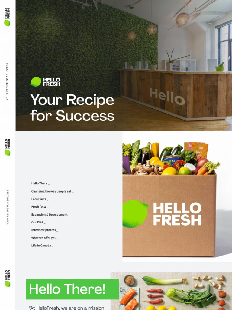 Life at HelloFresh Canada: Culture & Careers | PDF | Meal | Eating ...