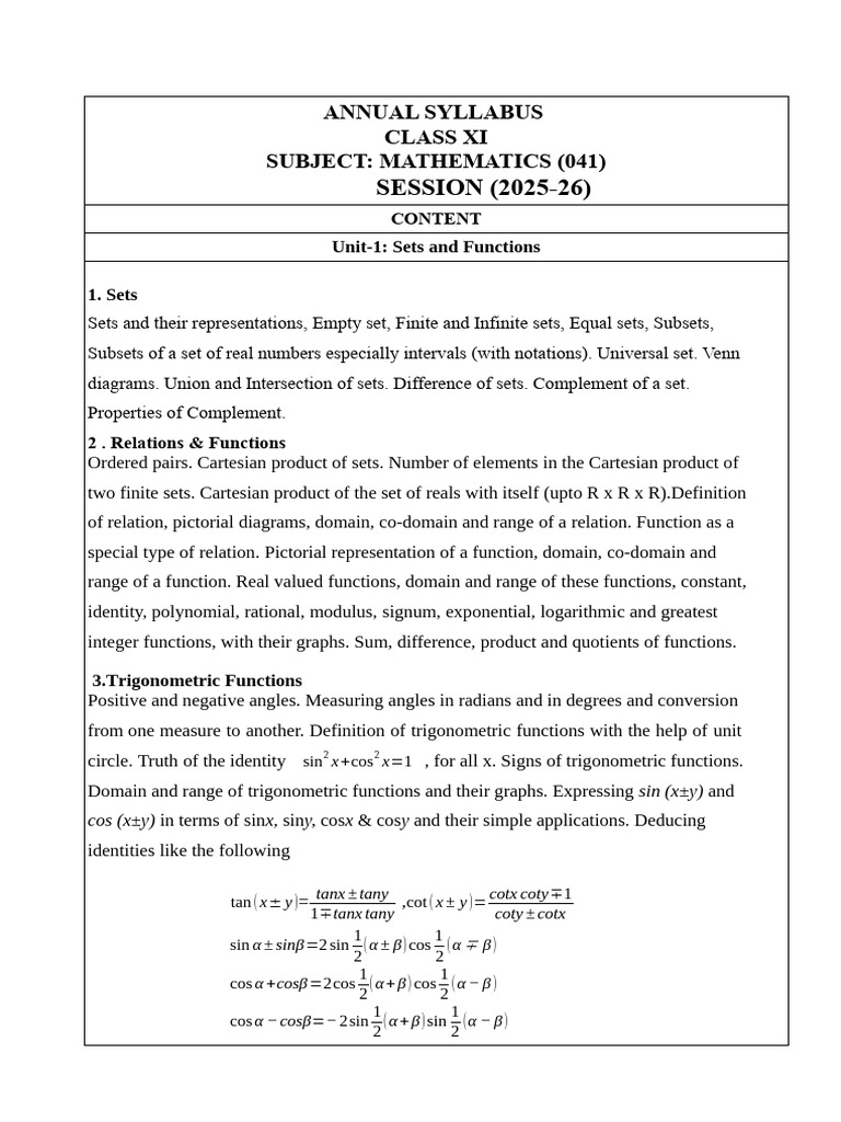 11 Maths em | PDF | Function (Mathematics) | Set (Mathematics)