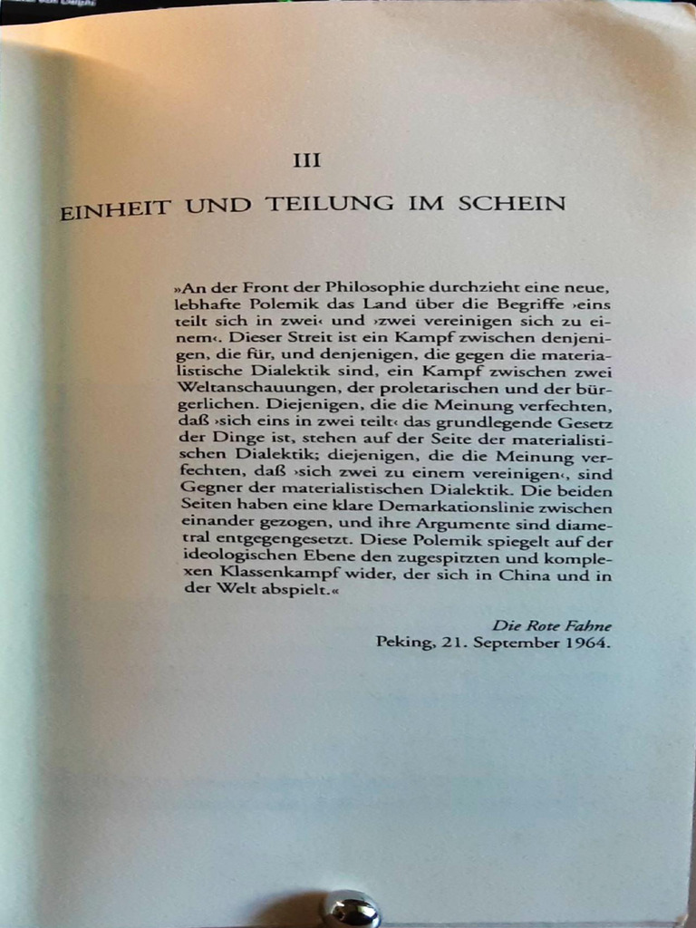 Einheit Und Teilung Im Schein | PDF