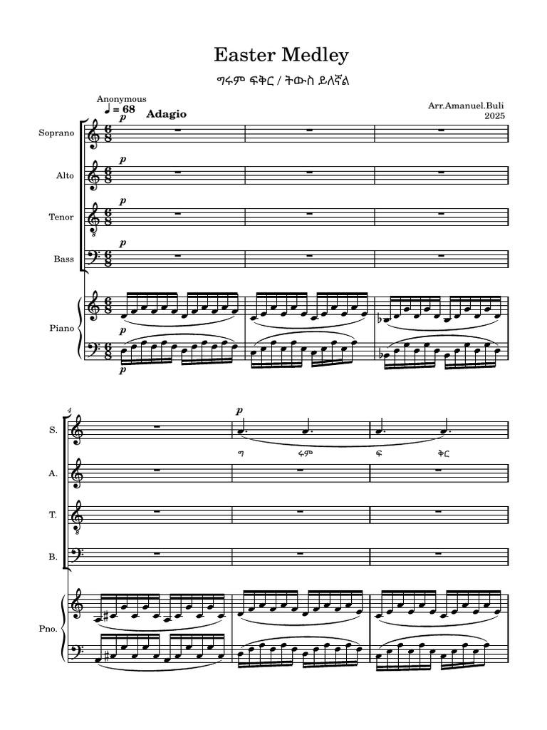 Easter Medley Pdf