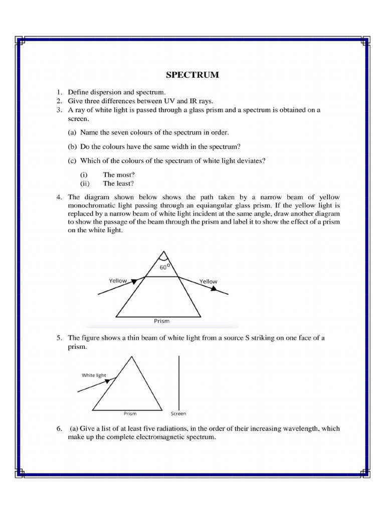 Test Spectrum | PDF