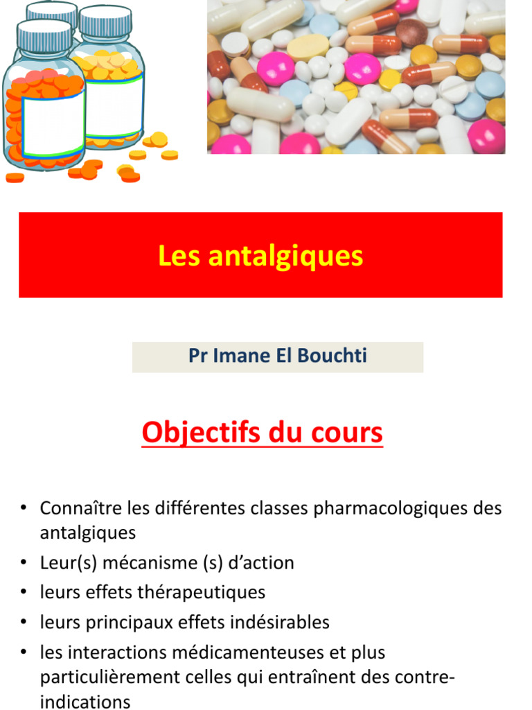 Effets secondaires des antalgiques | PDF | Antalgique | Douleur