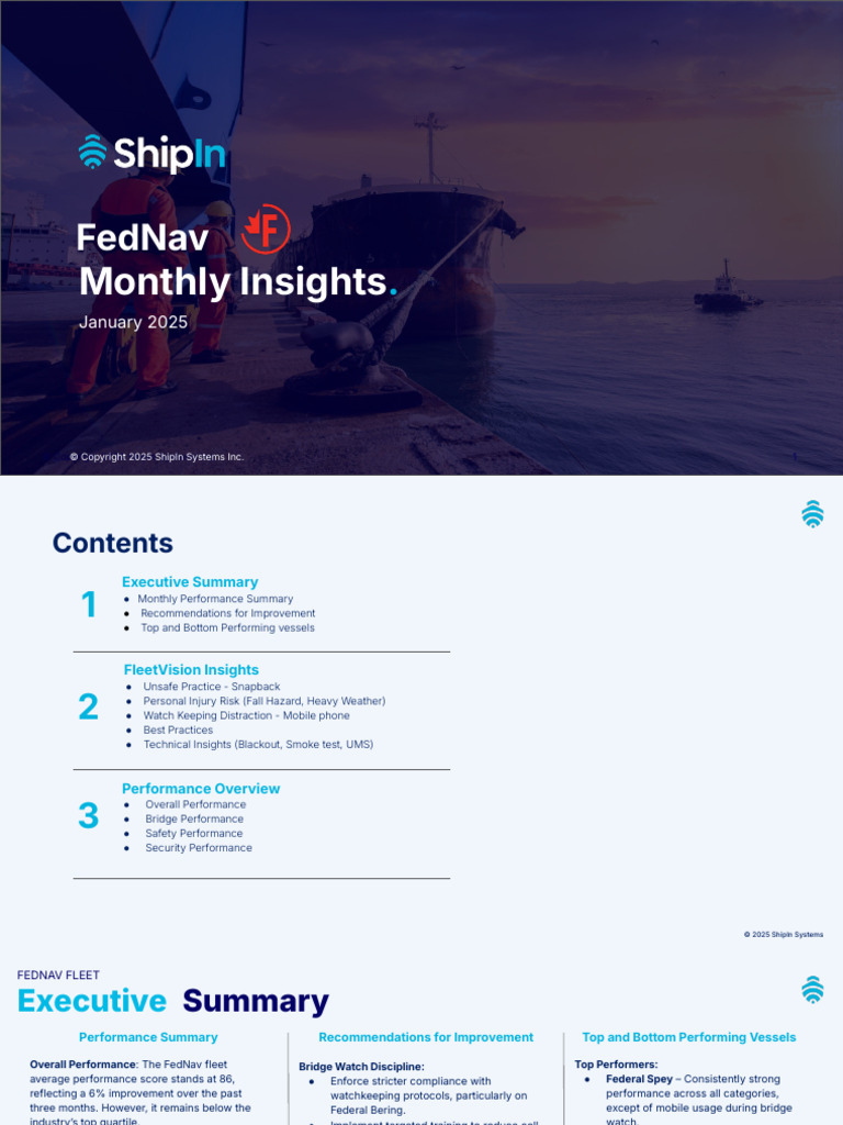 FedNav - ShipIn Insights 012025 | PDF | Personal Protective Equipment ...