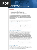 Crystal Reports 10 What's New in Crystal Reports 10: Application Developers