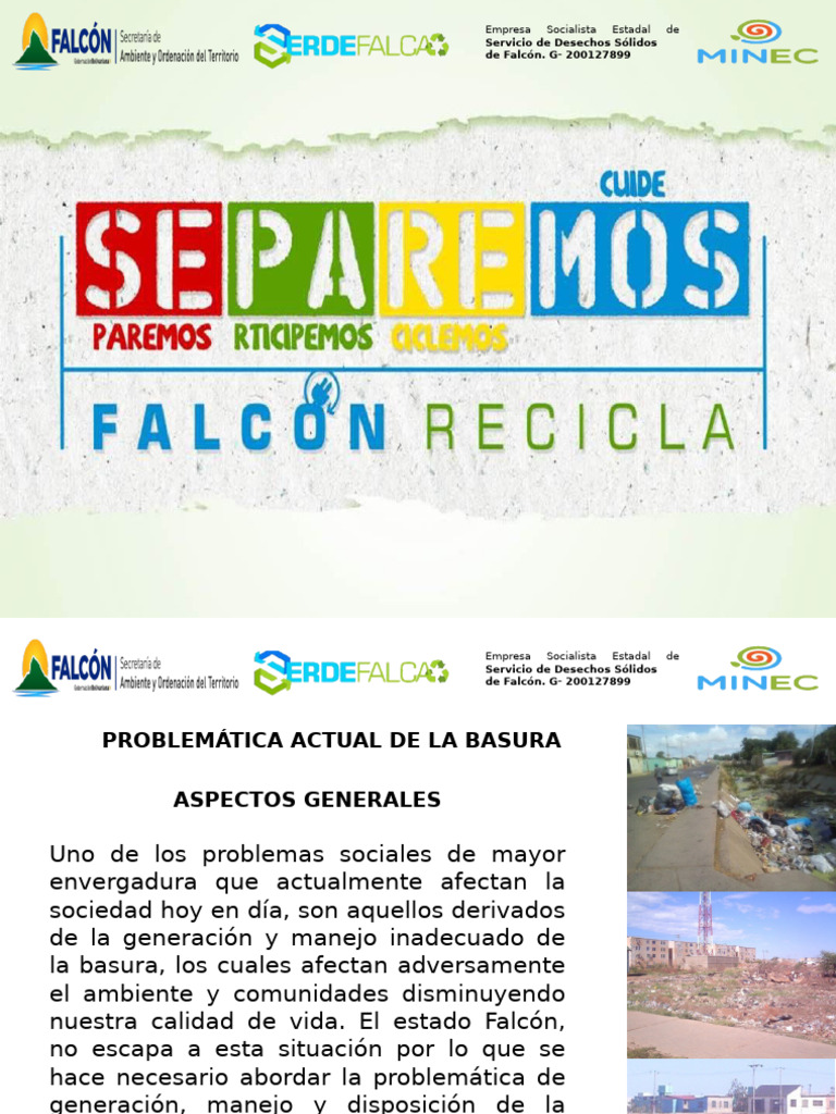 Problemática de la Basura en Falcón | PDF | Residuos | Reciclaje