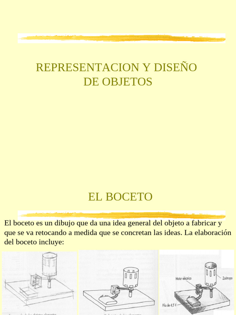 Diseño y Representación de Objetos | PDF | Perspectiva (Gráfica) | Dibujo