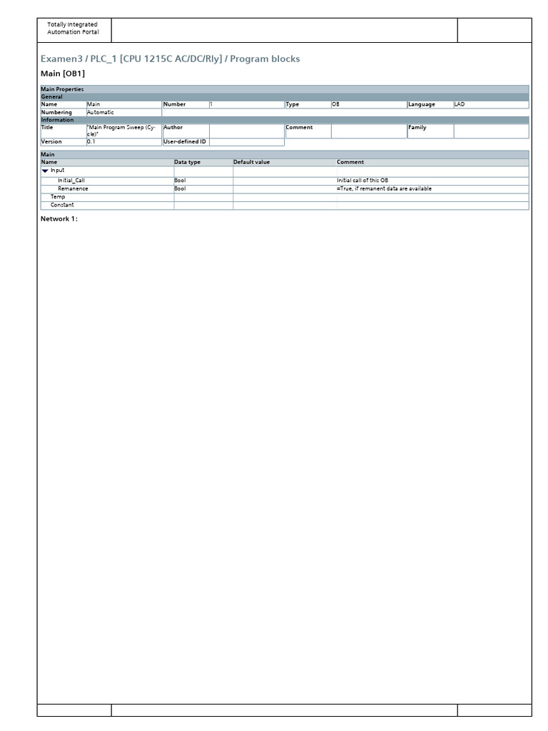 PLC Program Blocks Overview | PDF | Computer Programming