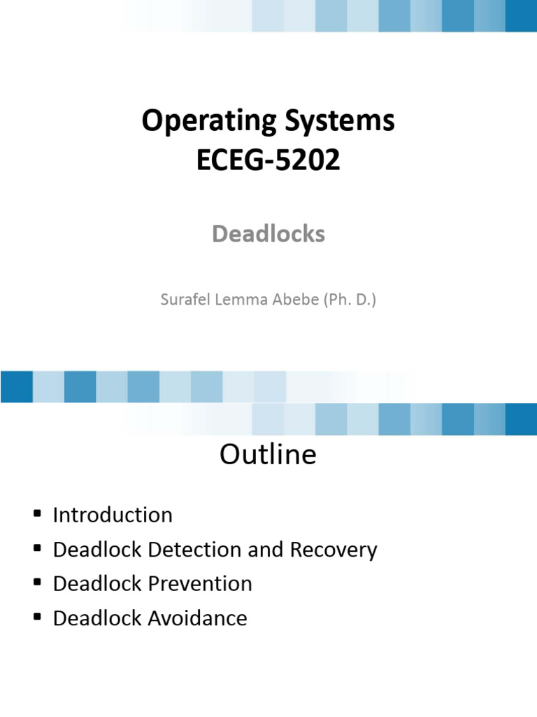 Understanding Deadlocks in Operating Systems | PDF | Computing | Algorithms