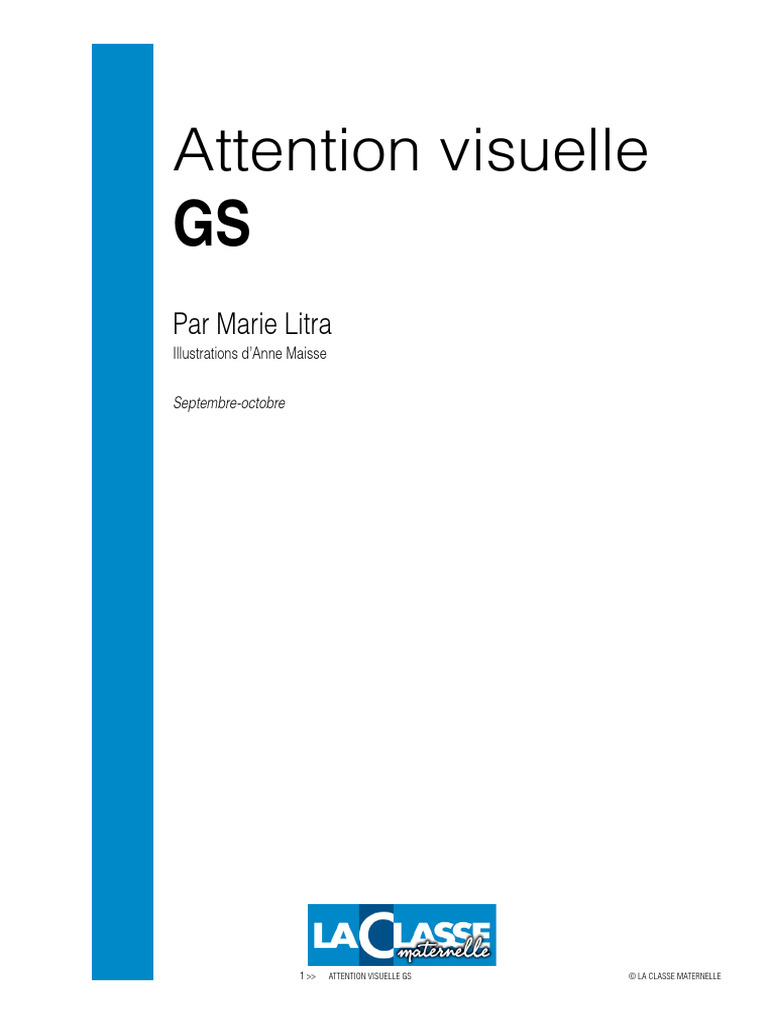 Activités de discrimination visuelle GS | PDF