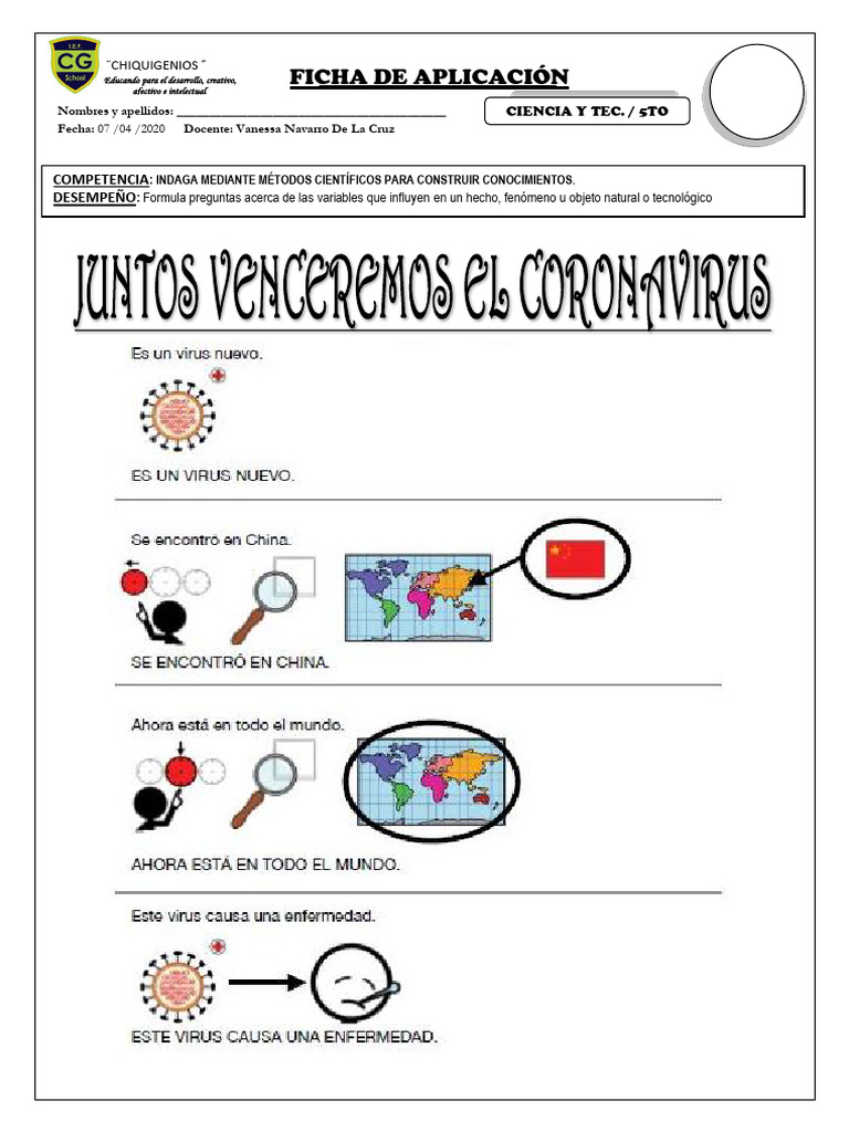 Iv Ficha de Trabajo Ciencia y Tecnologia - 5to | PDF
