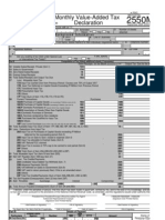 VAT Return Form Details