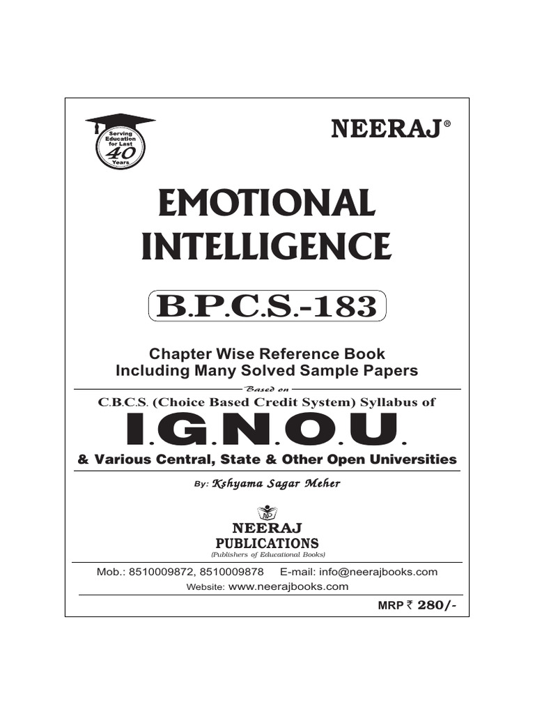 Emotional Intelligence Reference Guide | PDF | Emotions | Emotional ...