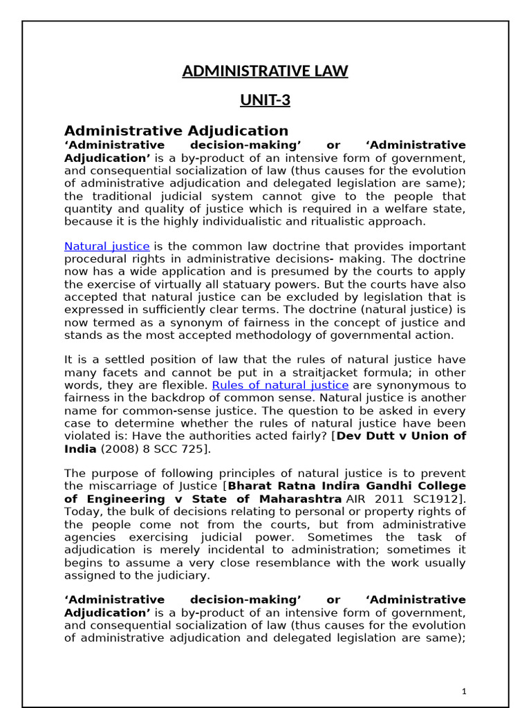 Understanding Administrative Adjudication | PDF | Decision Making ...