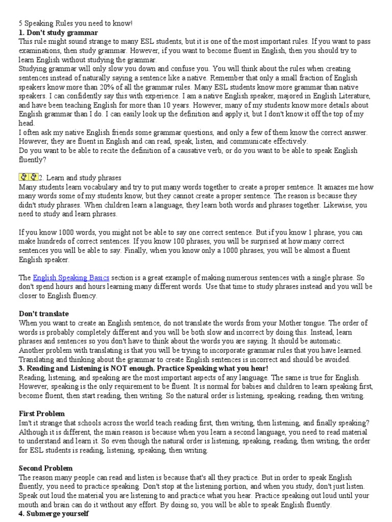 5 Key Strategies For Achieving Fluency In Spoken English Pdf