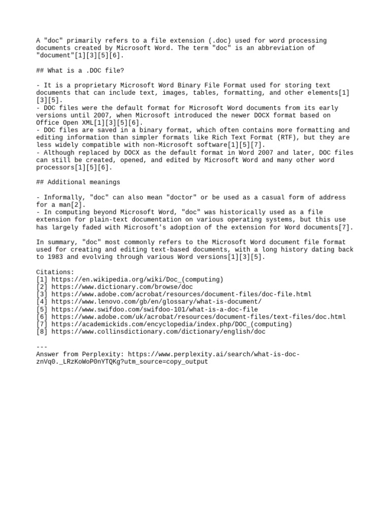 Understanding .DOC File Format | PDF
