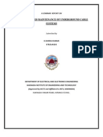 Condition Based Maintenance of Underground Cable Systems: A Seminar Report On