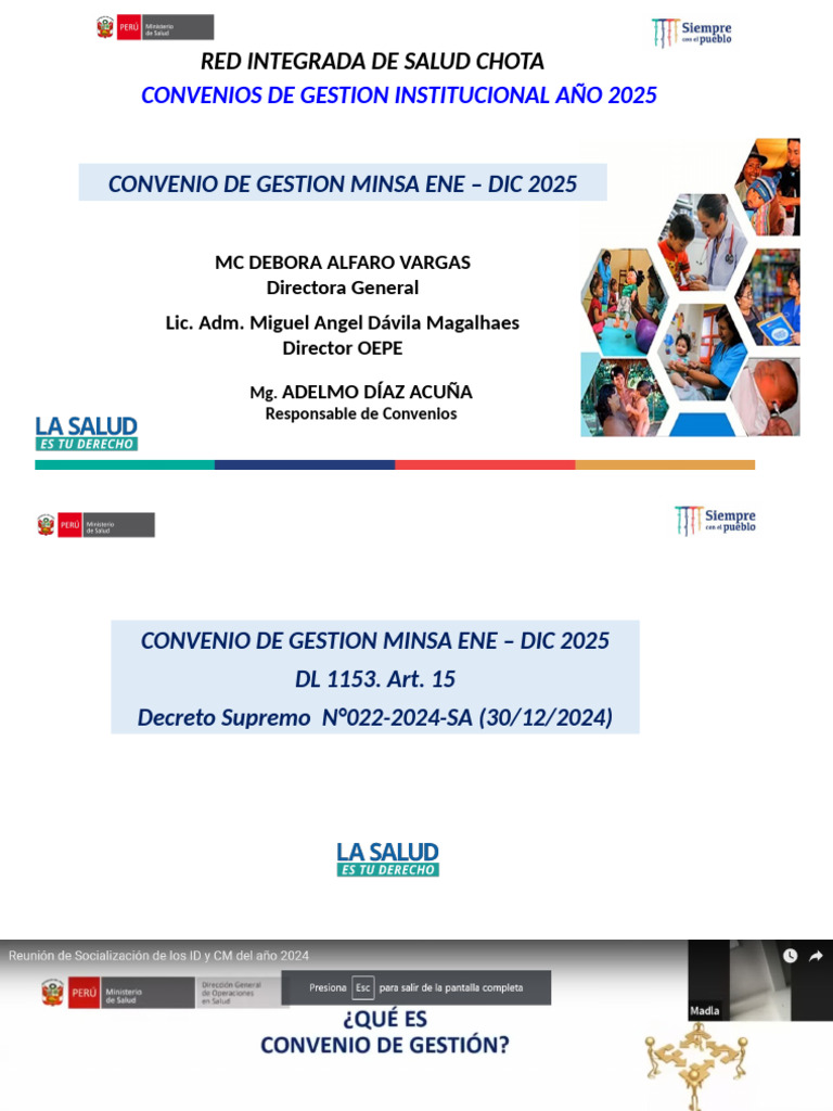 Convenios de Gestión MINSA 2025 | PDF | Tuberculosis | Inmunología