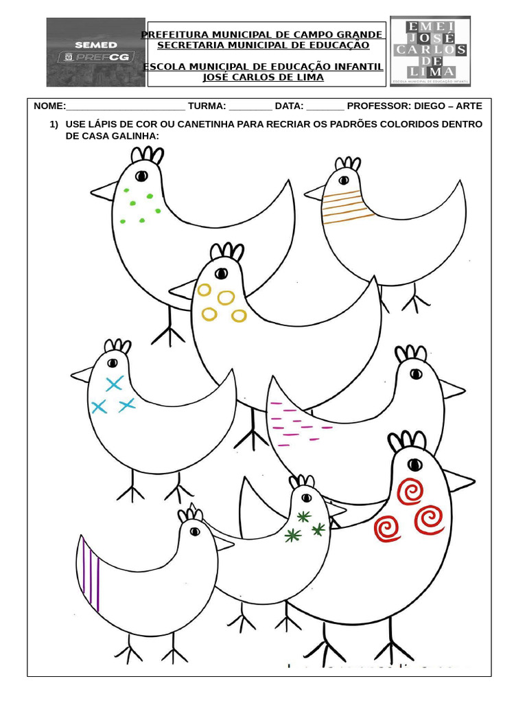 Atividade de Arte para Educação Infantil | PDF