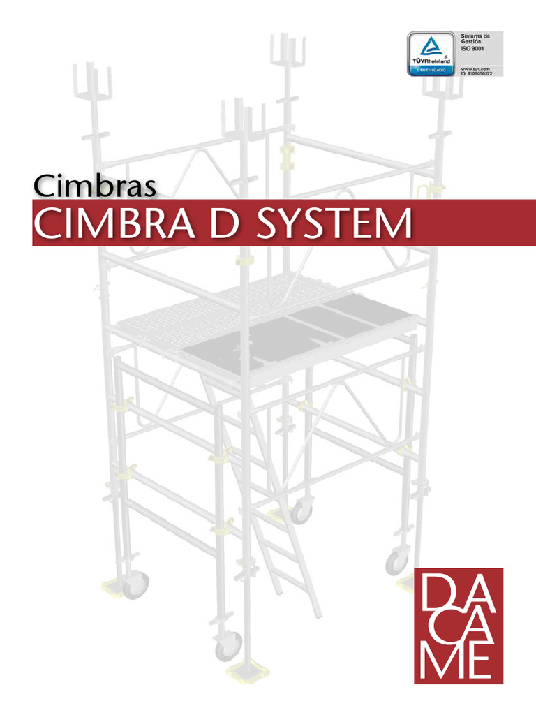 Cimbra D System | PDF | Tornillo | Andamio