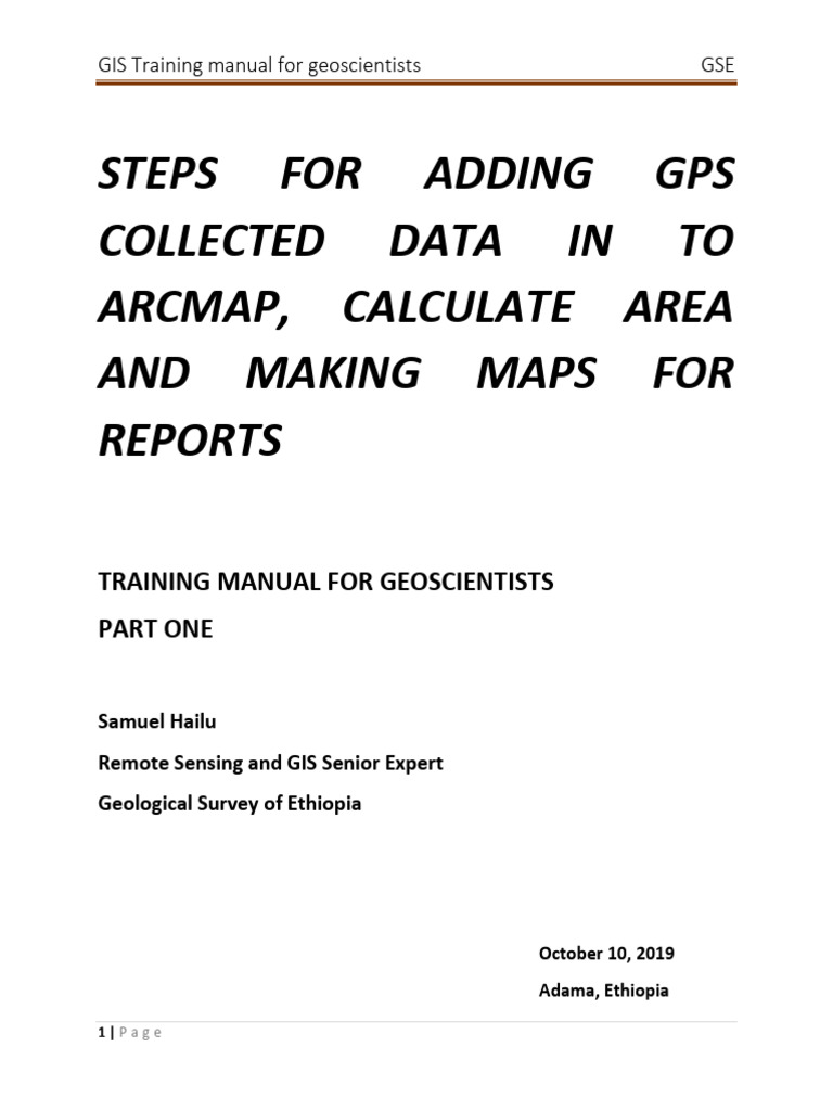 GIS Training Manual for Geoscientists | PDF | Geographic Information ...