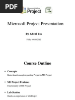 Microsoft Project Presentation-Adeel Zia