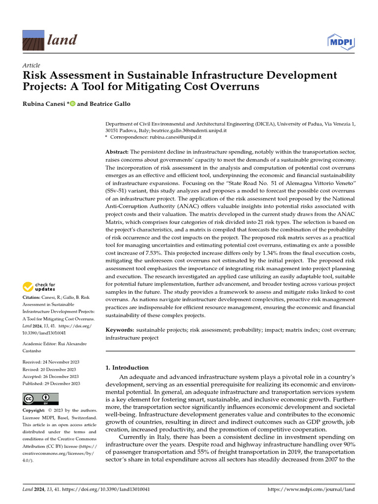 Land 13 00041 v2 | PDF | Risk | Risk Management