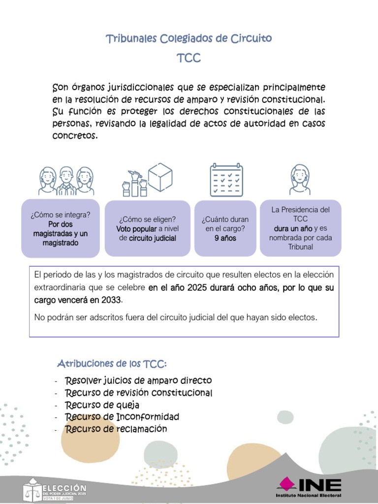 Infografía. Tribunales Colegiados de Circuito | PDF