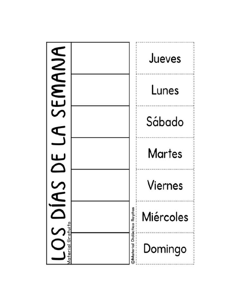 Dias de La Semana | PDF