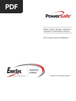 Battery Safety, Storage, Installation, Operation & Maintenance Manual