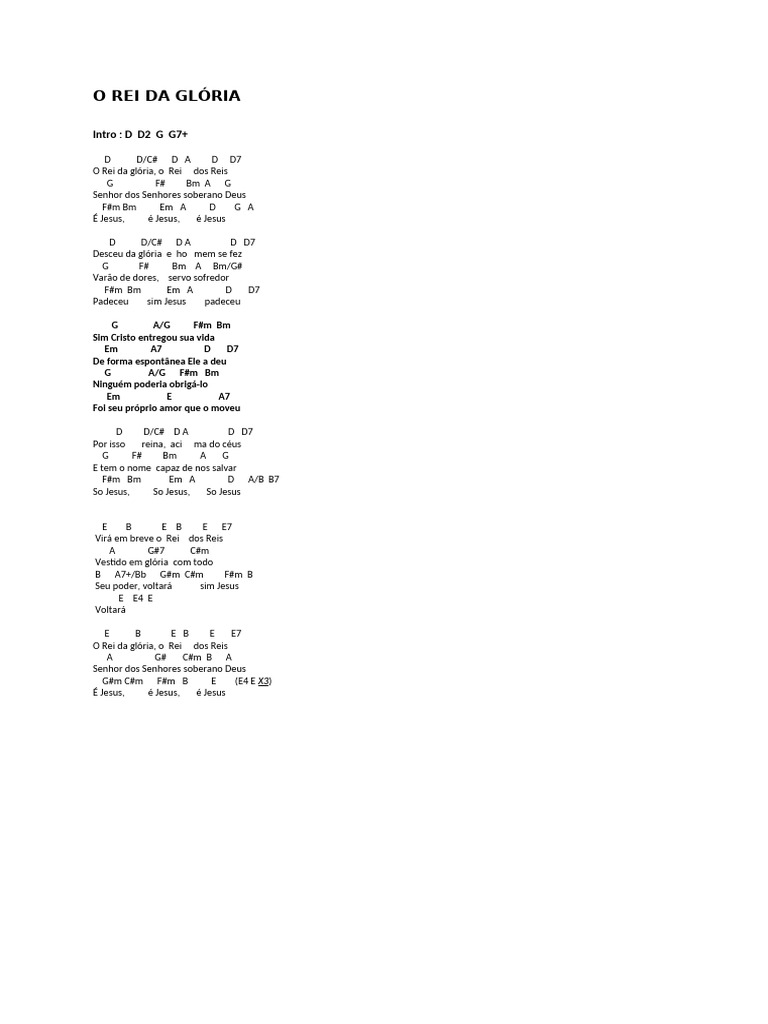 Letra da Música 
