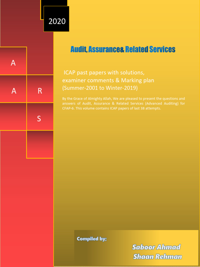 ICAP Advanced Auditing Past Papers Guide | PDF | Auditor's Report | Audit