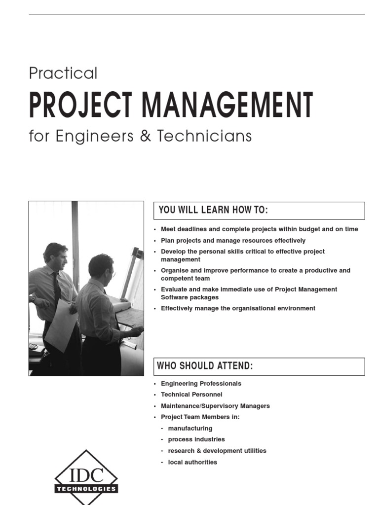 Project Management Workshop for Engineers | PDF | Project Management ...