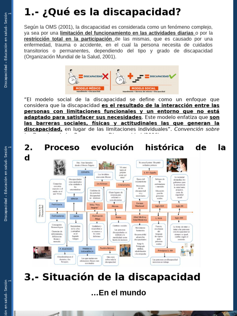 Comprendiendo la Discapacidad Global | PDF | Invalidez | Inclusión ...