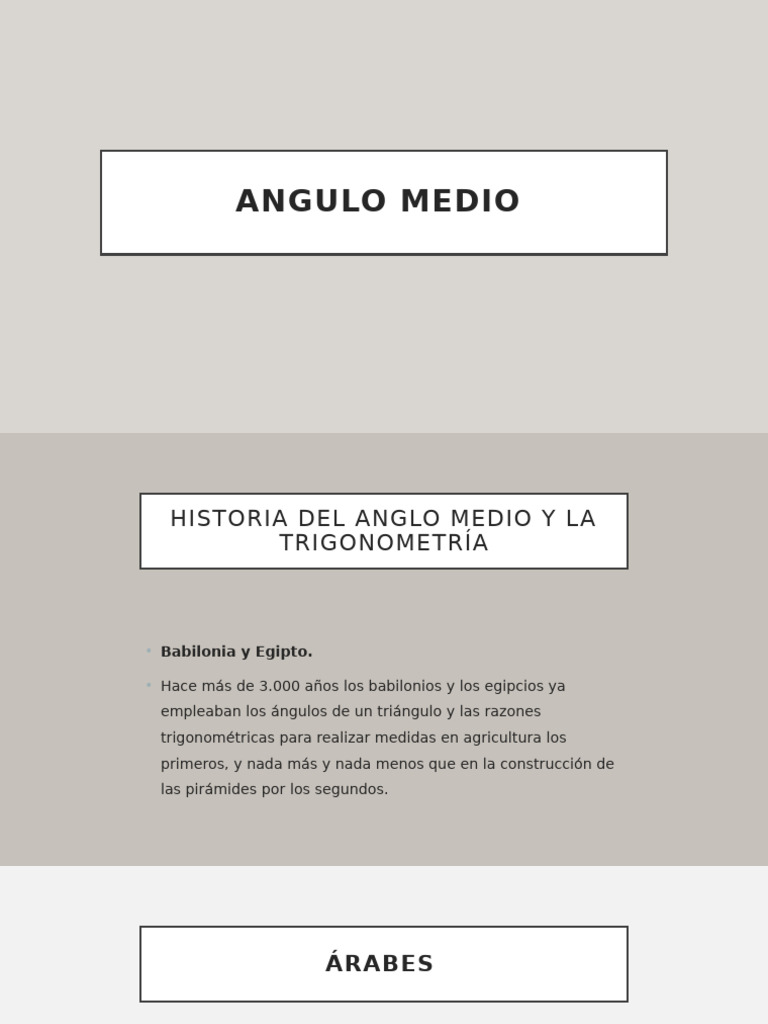 Angulo Medio | PDF