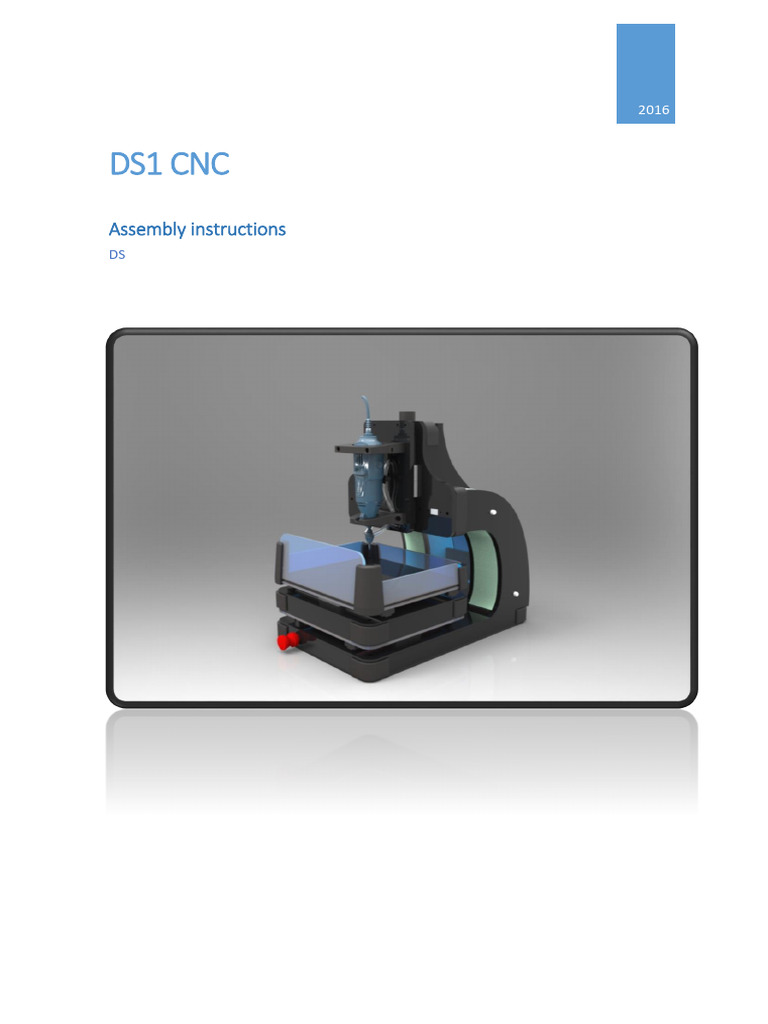 DS1 CNC Assembly Instructions Guide | PDF | Screw | Electrical Connector