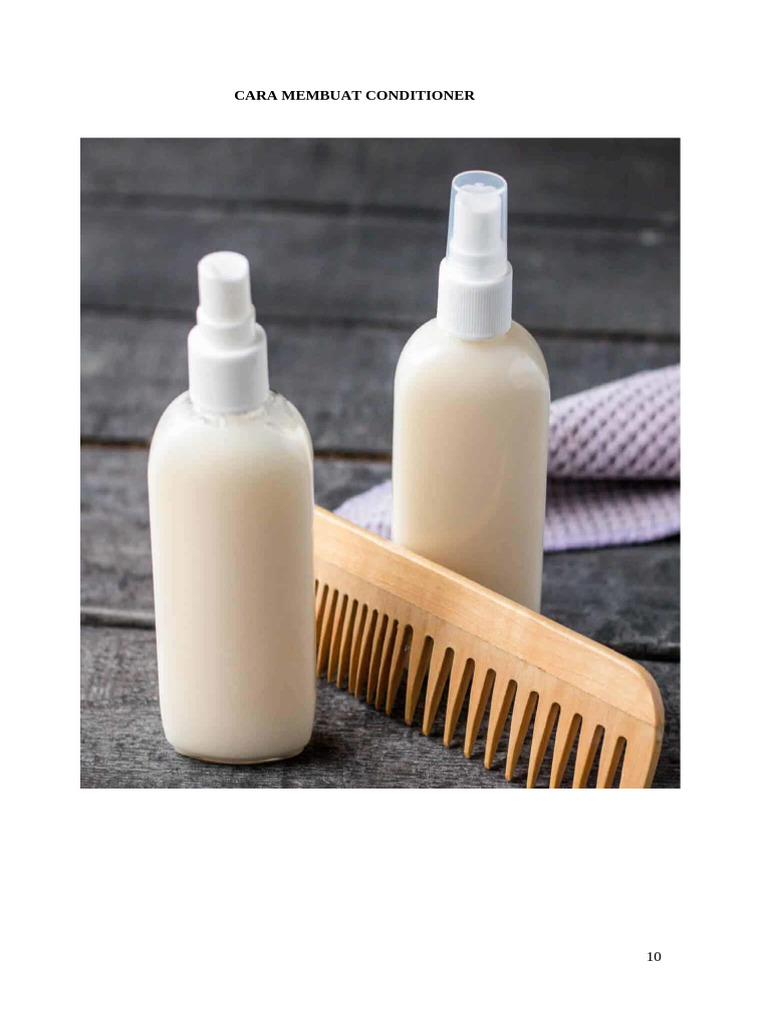Cara Membuat Conditioner | PDF